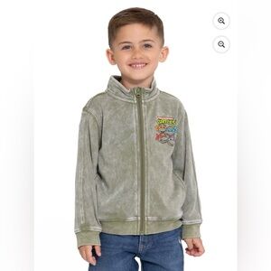 Teenage Mutant Ninja Turtles Toddler Boy Washed Graphic Print Zip-Up Jacket